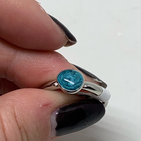 NWT • faux stone silver stack ring - Picture 4 of 4